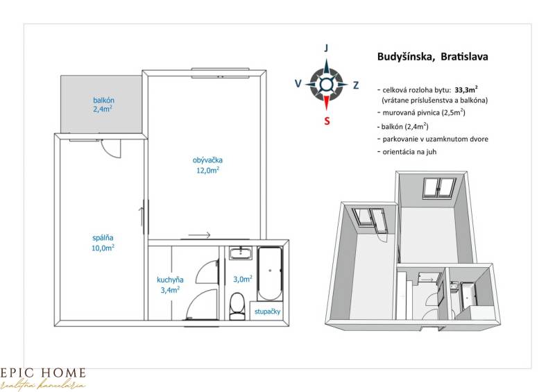 EpicHome_GROF_2i byt Budyšínska Bratislava